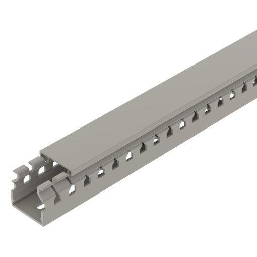 Slotted cable trunking system CABLIX Set 30x30 7030 Policloreto de vinilo cinzento pedra RAL 7030