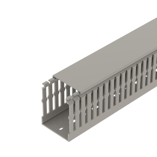 Slotted cable trunking system CABLIX Set 80x60 7030 Policloreto de vinilo cinzento pedra RAL 7030