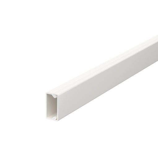Calha com base perfurada 10x20x2000 Policloreto de vinilo branco puro RAL 9010