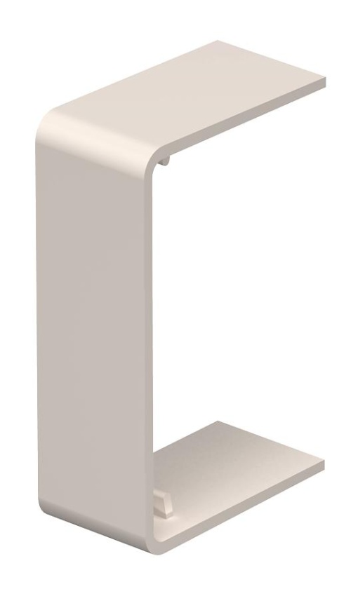Tapa juntas 25x40mm Policloreto de vinilo branco puro RAL 9010
