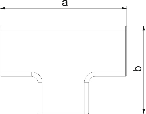 Derivação em T 39x45x14 Policarbonatoacrilonitrila-butadieno-estireno branco puro RAL 9010