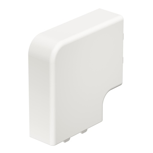Ângulo plano 20x50mm Policloreto de vinilo branco puro RAL 9010