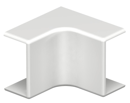 Ângulo interno 10x20mm Policloreto de vinilo branco puro RAL 9010
