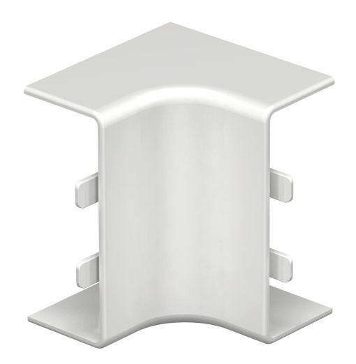 Ângulo interno 20x50mm Policloreto de vinilo branco puro RAL 9010