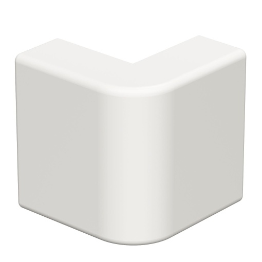 Ângulo externo 10x30mm Policloreto de vinilo branco puro RAL 9010