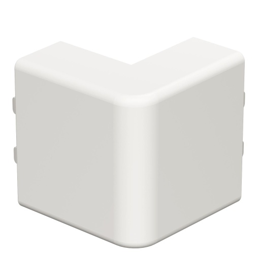 Ângulo externo 20x50mm Policloreto de vinilo branco puro RAL 9010