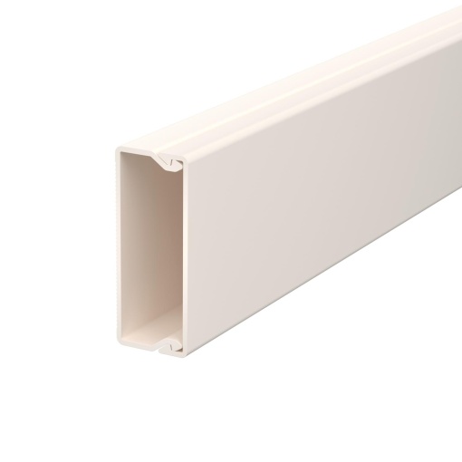 Calha com base perfurada 20x50x2000 Policloreto de vinilo branco puro RAL 9010