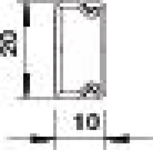 Calha livre de halogéneo 10x20x2000 Policarbonatoacrilonitrila-butadieno-estireno branco puro RAL 9010
