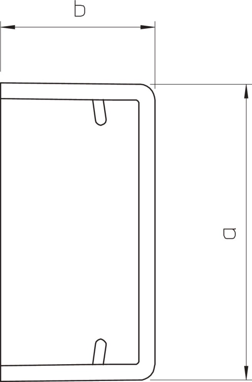 Topo livre de halogéneo 10x20mm Policarbonatoacrilonitrila-butadieno-estireno branco puro RAL 9010