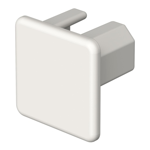 Topo livre de halogéneo 20x20mm Policarbonatoacrilonitrila-butadieno-estireno branco puro RAL 9010