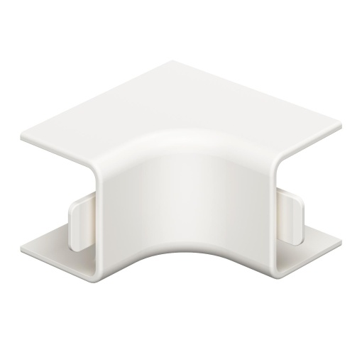 Ângulo interno livre de halogéneo 20x20mm Policarbonatoacrilonitrila-butadieno-estireno branco puro RAL 9010