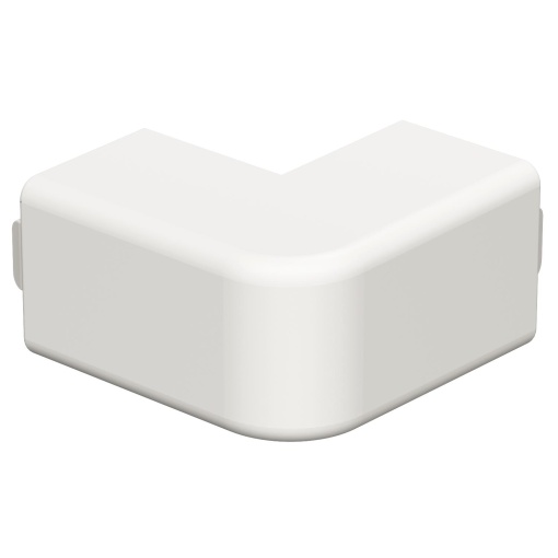Ângulo externo livre de halogéneo 20x20mm Policarbonatoacrilonitrila-butadieno-estireno branco puro RAL 9010