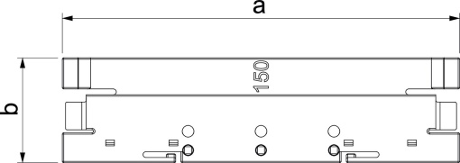 Grampo de tampa livre de halogéneo 116x29 Policarbonatoacrilonitrila-butadieno-estireno branco puro RAL 9010