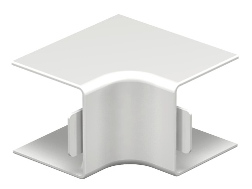 Ângulo interno 30x30mm Policloreto de vinilo branco puro RAL 9010