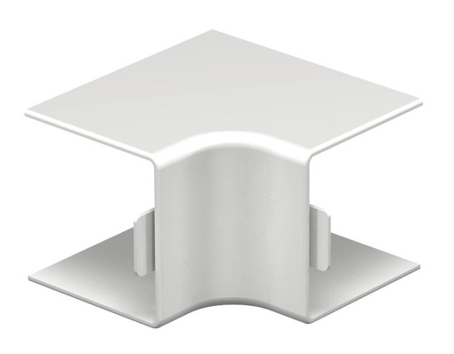Ângulo interno 40x40mm Policloreto de vinilo branco puro RAL 9010