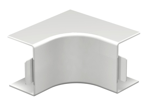 Ângulo interno 40x60mm Policloreto de vinilo branco puro RAL 9010