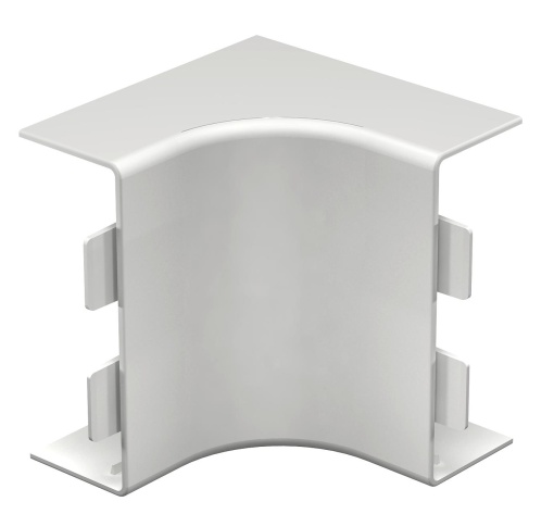Ângulo interno 40x110mm Policloreto de vinilo branco puro RAL 9010