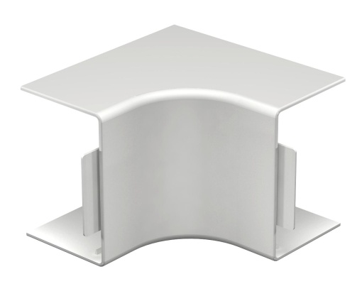 Ângulo interno 60x90mm Policloreto de vinilo branco puro RAL 9010