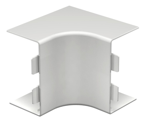 Ângulo interno 60x110mm Policloreto de vinilo branco puro RAL 9010