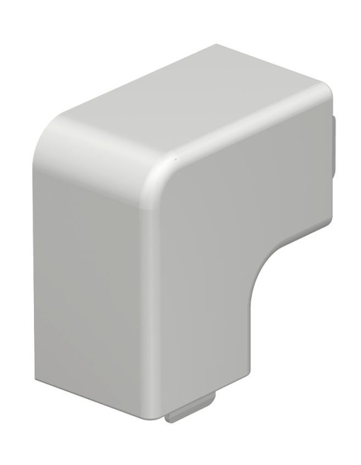 Ângulo plano 25x25mm Policloreto de vinilo branco puro RAL 9010
