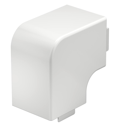Ângulo plano 60x60mm Policloreto de vinilo branco puro RAL 9010