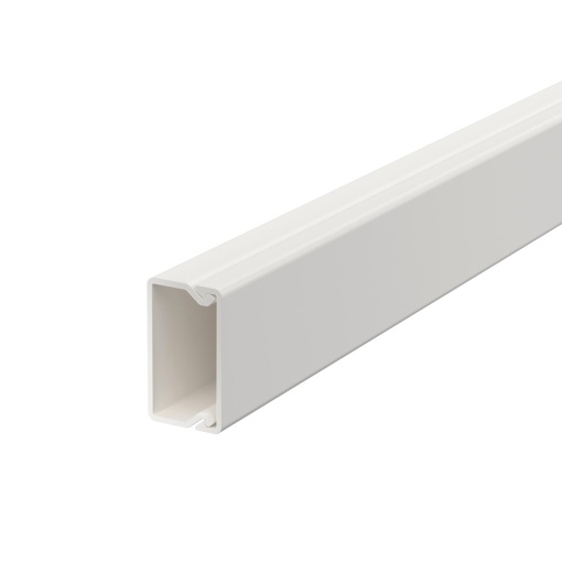 Calha com base perfurada 15x30x2000 Policloreto de vinilo branco puro RAL 9010