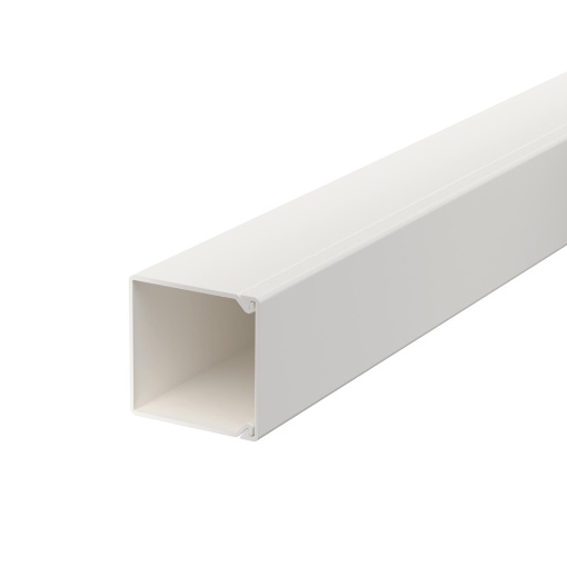 Calha com base perfurada 25x25x2000 Policloreto de vinilo branco puro RAL 9010