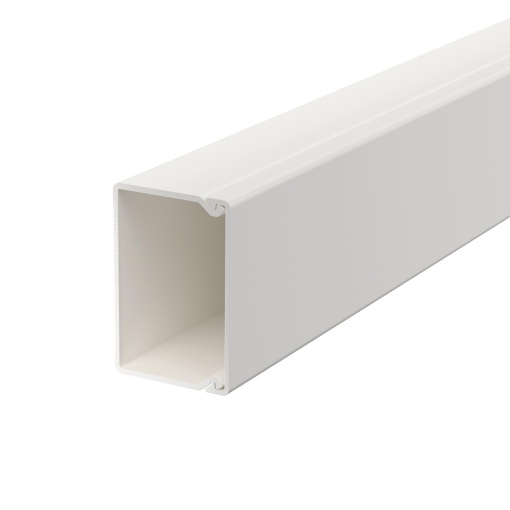 Calha com base perfurada 30x45x2000 Policloreto de vinilo branco puro RAL 9010