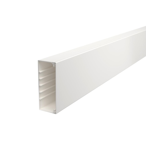 Calha com base perfurada 60x150x2000 Policloreto de vinilo branco puro RAL 9010