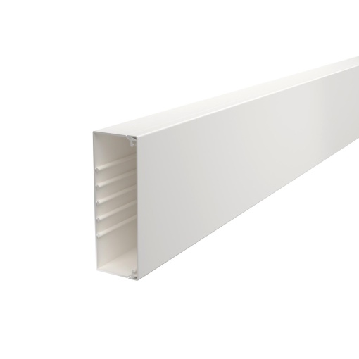 Calha com base perfurada 60x170x2000 Policloreto de vinilo branco puro RAL 9010