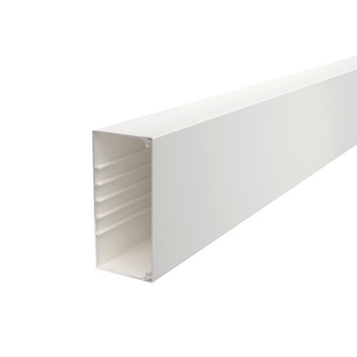 Calha com base perfurada 80x170x2000 Policloreto de vinilo branco puro RAL 9010