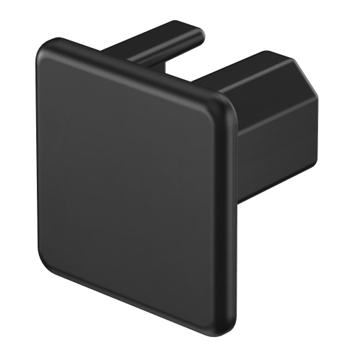 End piece 15x15 Policloreto de vinilo preto RAL 9005