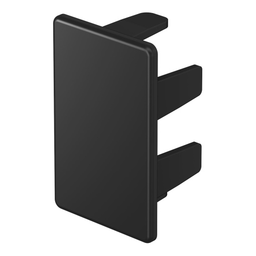 End piece 25x40 Policloreto de vinilo preto RAL 9005