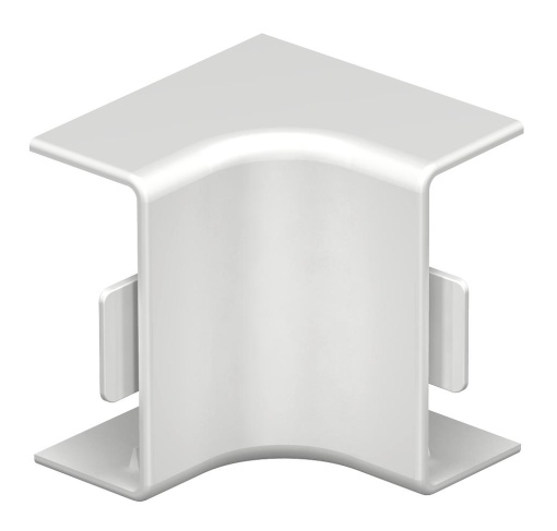 Ângulo interno 15x40mm Policloreto de vinilo branco puro RAL 9010