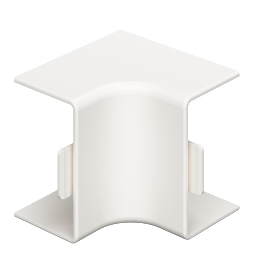 Ângulo interno 25x40mm Policloreto de vinilo branco puro RAL 9010