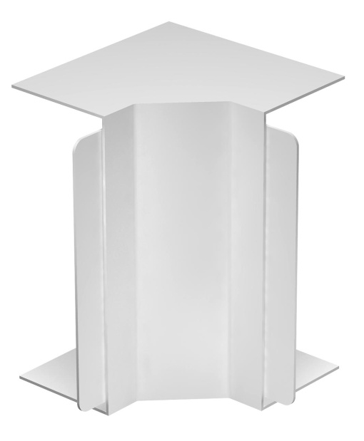 Ângulo interno 80x210mm Policloreto de vinilo branco puro RAL 9010