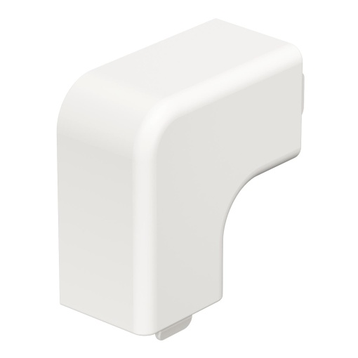 Ângulo plano 20x20mm Policloreto de vinilo branco puro RAL 9010