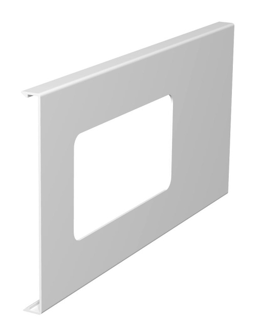 Tampa para aparelhagem dupla 150x300mm Policloreto de vinilo branco puro RAL 9010