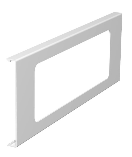 Tampa para aparelhagem tripla 110x300mm Policloreto de vinilo branco puro RAL 9010
