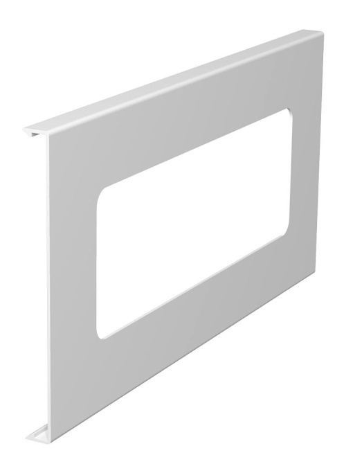 Tampa para aparelhagem tripla 150x300mm Policloreto de vinilo branco puro RAL 9010