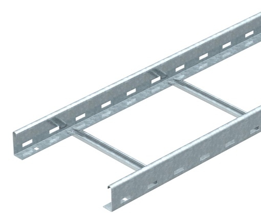 Caminho de cabos tipo escada perfurado, com degrau NS 60x200x3000 Aço galvanizado pelo método Sendzimir