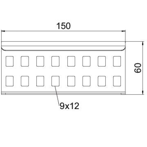 União reta para caminhos de cabos escada 64x150 Aço galvanizado pelo método Sendzimir zinco