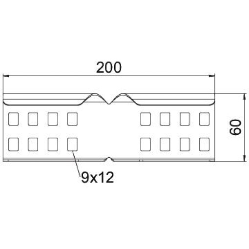 União curva para caminhos de cabos escada 64x200 Aço galvanizado pelo método Sendzimir zinco