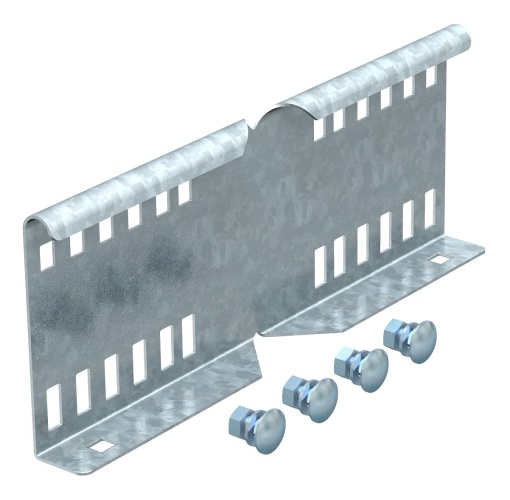 União curva para caminhos de cabos escada 114x300 Aço galvanizado pelo método Sendzimir