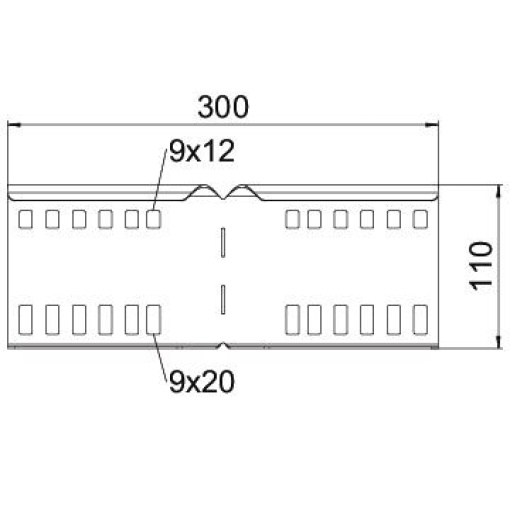 União curva para caminhos de cabos escada 114x300 Aço galvanizado pelo método Sendzimir zinco