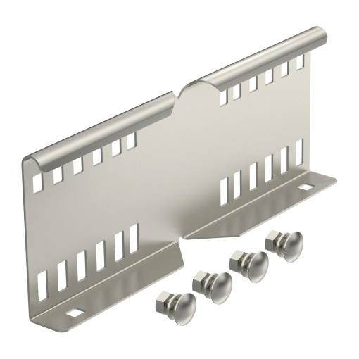 União curva para caminhos de cabos escada 114x300 Aço inoxidável, livre de ferrugem A2 1.4301 brilhante, pós-tratamento