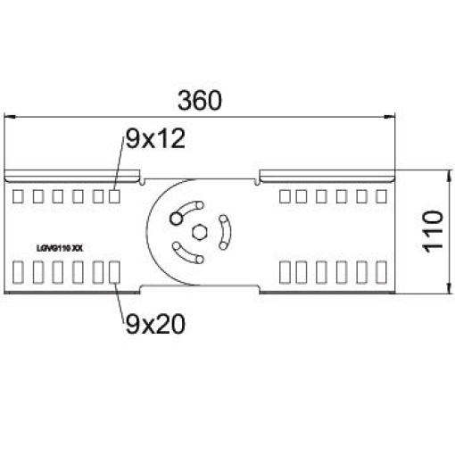 União articulada para caminhos de cabos escada Aço galvanizado pelo método Sendzimir zinco