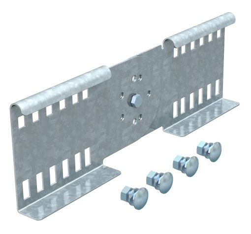 União articulada para caminho de cabos escada 114x360 Aço Galvanizado por imersão a quente após maquinação 85µm