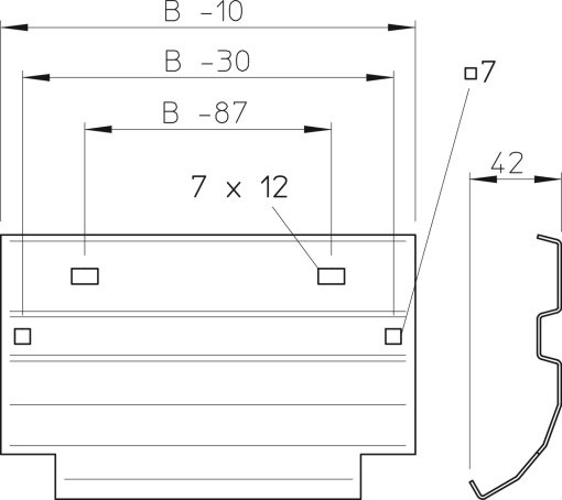 Subida de cabos para caminhos de cabos escada B200mm Aço inoxidável, livre de ferrugem A2 1.4301 brilhante, pós-tratamento