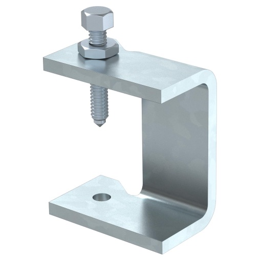Peça de aperto para caminhos de cabos escada 52x88x5 Aço galvanizado por imersão a quente após maquinação